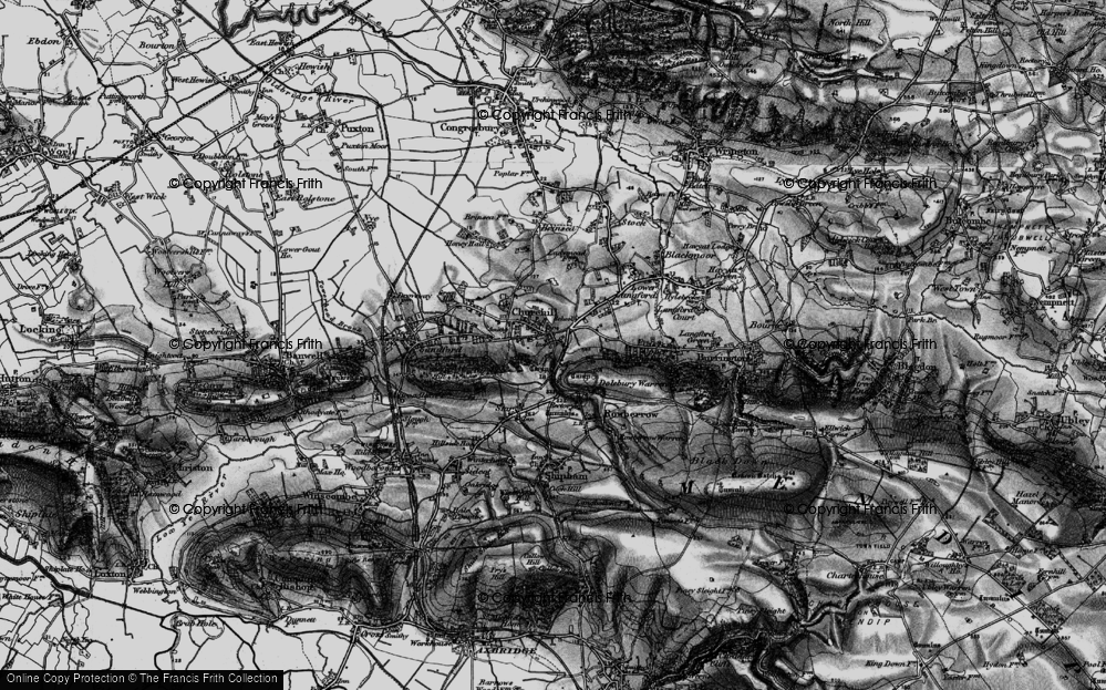 Old Map of Dinghurst, 1898 in 1898