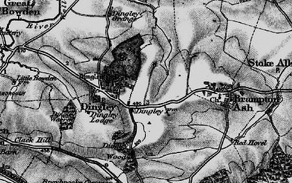 Old map of Dingley in 1898