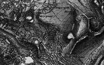 Old map of Afon Dudodyn in 1899