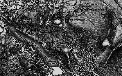 Old map of Dinorwig in 1899