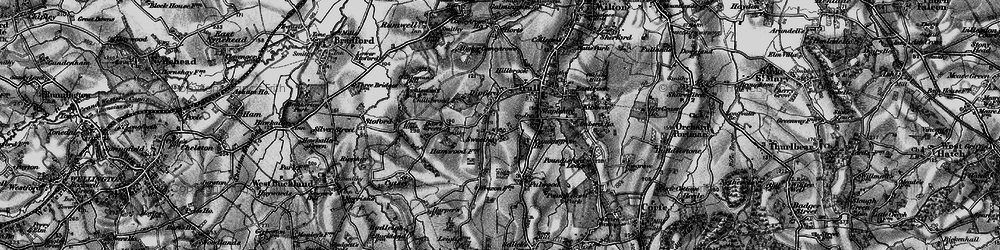 Old map of Dipford in 1898