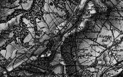 Old map of Dipton in 1898