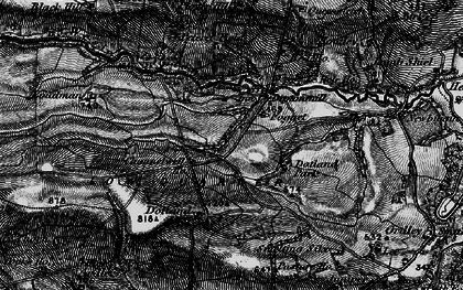 Old map of Diptonmill in 1898