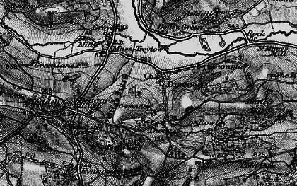 Old map of Beggar's Bush in 1899