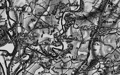 Old map of Bryn-Ffyn in 1898