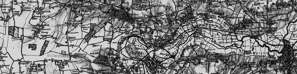 Old map of Ditchingham in 1898