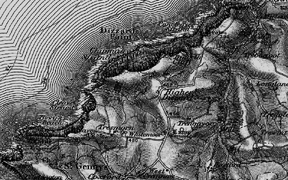 Old map of Dizzard in 1896