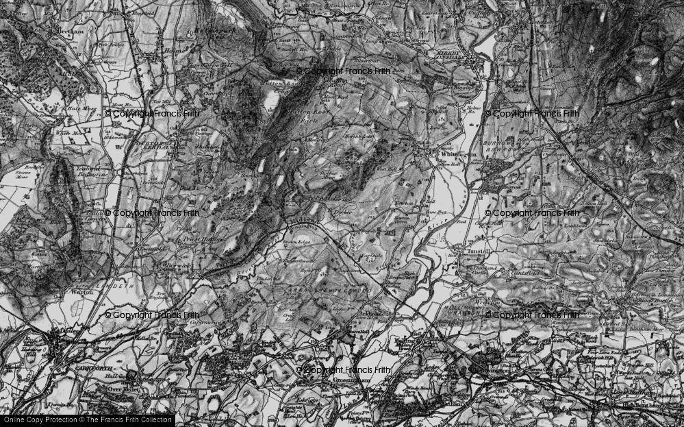 Old Map of Historic Map covering Beckerthwaite Beck in 1898