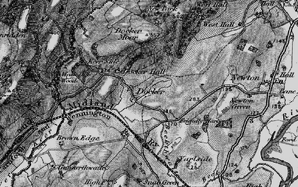 Old map of Beckerthwaite Beck in 1898