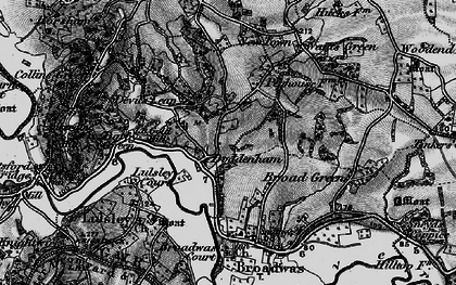 Old map of Doddenham in 1898