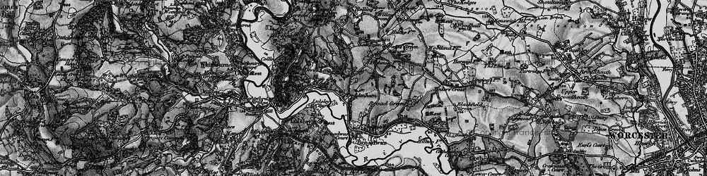 Old map of Doddenham in 1898