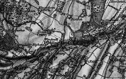 Old map of Doddington in 1895