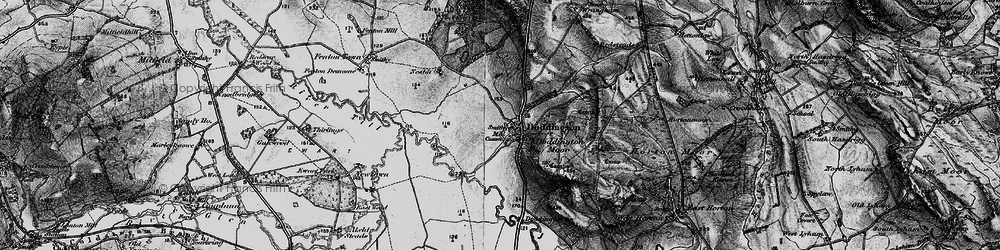 Old map of Doddington in 1897