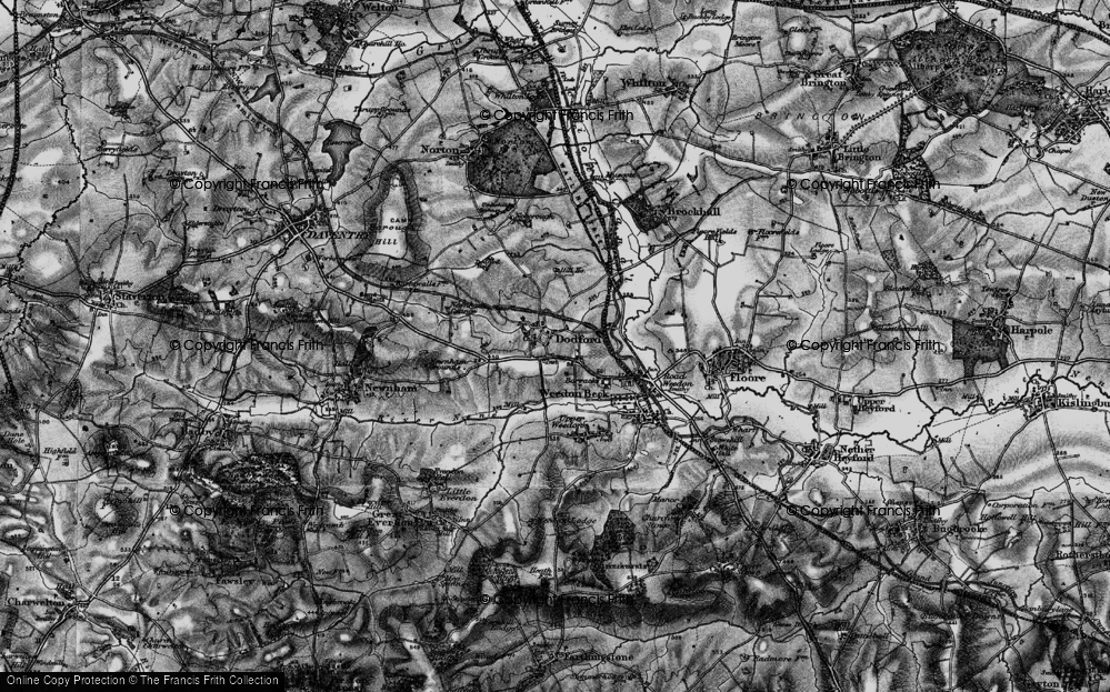 Old Map of Dodford, 1898 in 1898