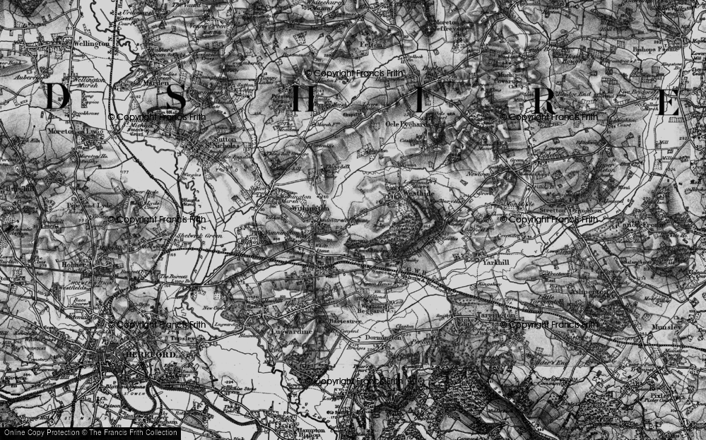 Old Map of Dodmarsh, 1898 in 1898