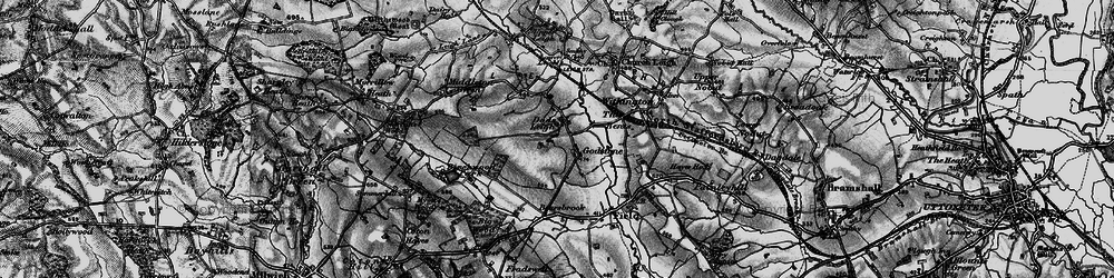 Old map of Dods Leigh in 1897