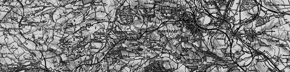 Old map of Dodworth in 1896