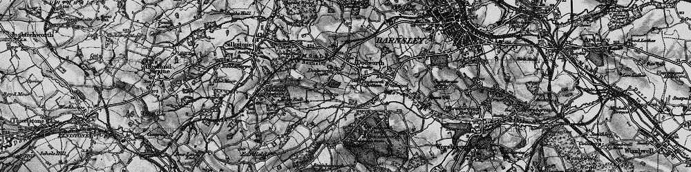 Old map of Dodworth Bottom in 1896