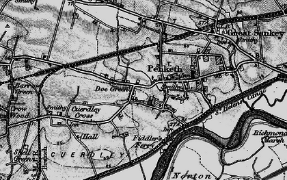 Old map of Doe Green in 1896
