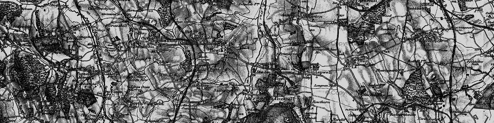 Old map of Doe Lea in 1896