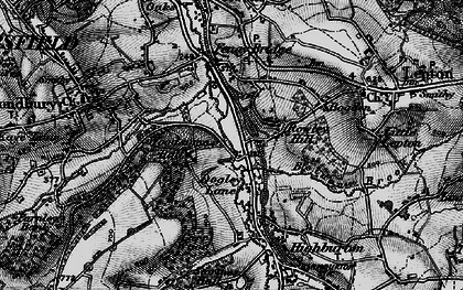 Old map of Almondbury Common in 1896