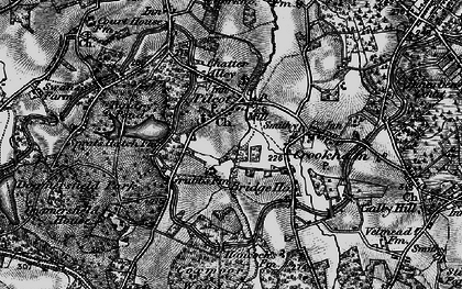 Old map of Dogmersfield in 1895