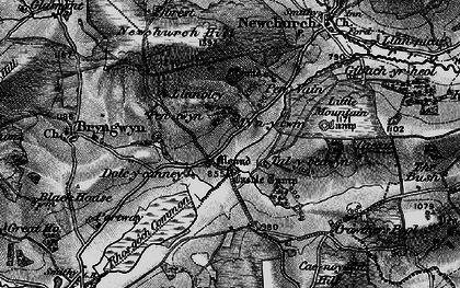 Old map of Dol-y-Cannau in 1896