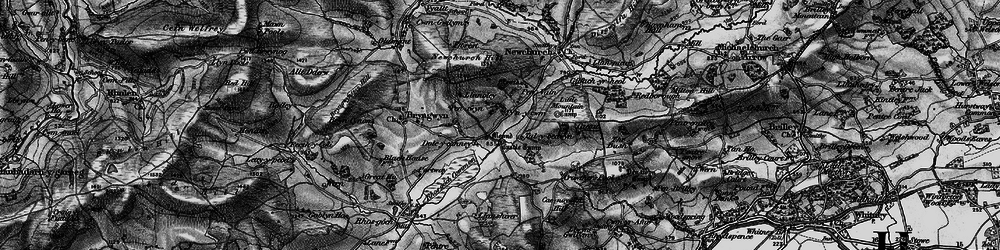 Old map of Dol-y-Cannau in 1896