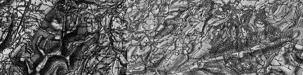 Old map of Dolfor in 1899