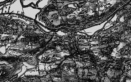 Old map of Dolgellau in 1899