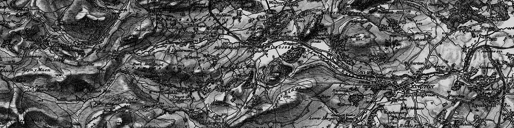 Old map of Dolyhir in 1899