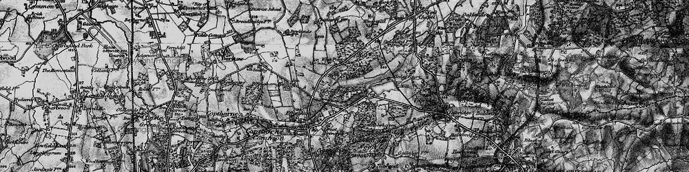 Old map of Baker's Wood in 1895