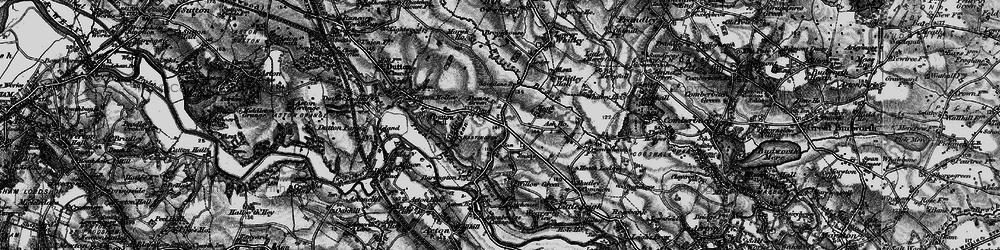 Old map of Dones Green in 1896