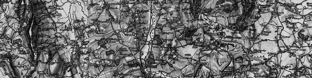 Old map of Donnington in 1896