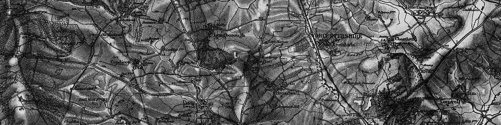 Old map of Donnington in 1896