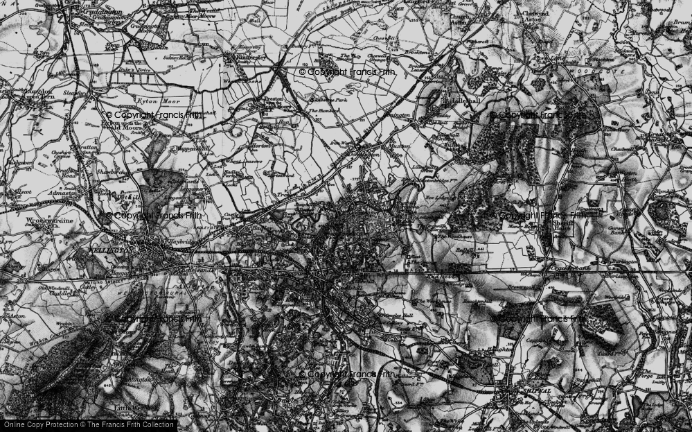 Old Map of Donnington Wood, 1897 in 1897