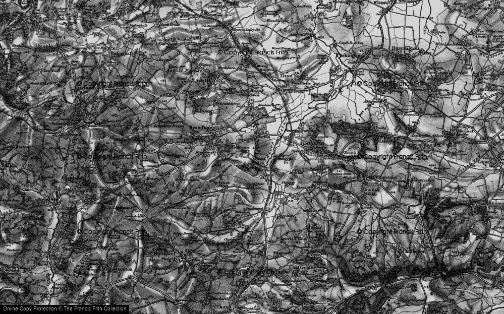 Old Map of Donyatt, 1898 in 1898