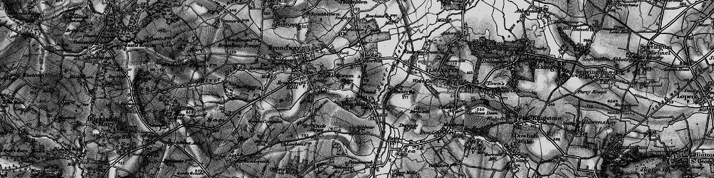 Old map of Donyatt in 1898