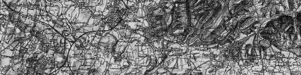 Old map of Doomsday Green in 1895