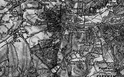 Old map of Dora's Green in 1895