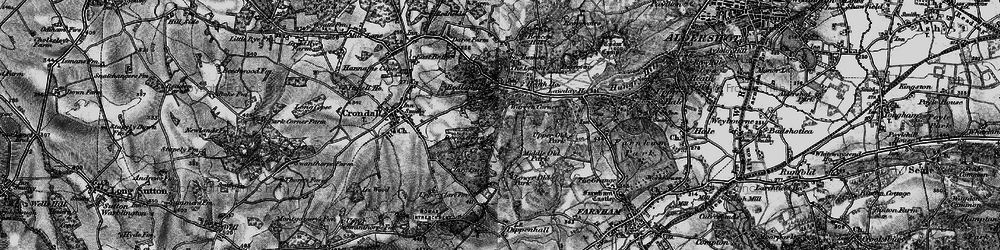 Old map of Dora's Green in 1895