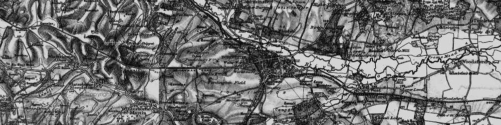 Old map of Dorchester in 1897