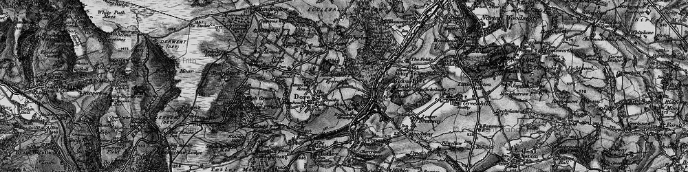 Old map of Dore in 1896