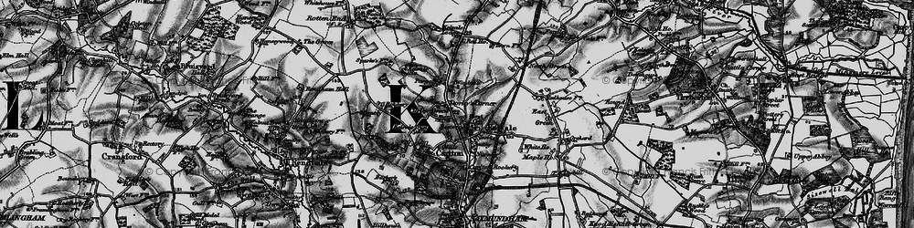 Old map of Dorley's Corner in 1898