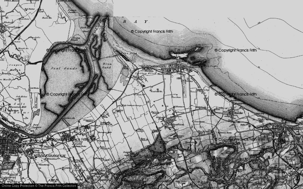 Old Map of Dormanstown, 1898 in 1898