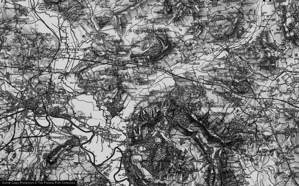 Old Map of Dormington, 1898 in 1898