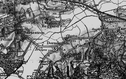 Old map of Dormington in 1898