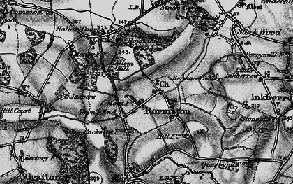 Old map of Dormston in 1898