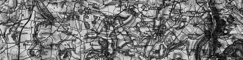Old map of Ballom Hill in 1898