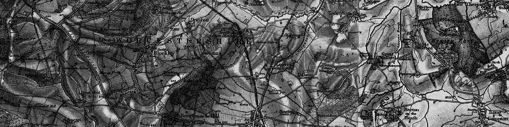Old map of Dorn in 1898